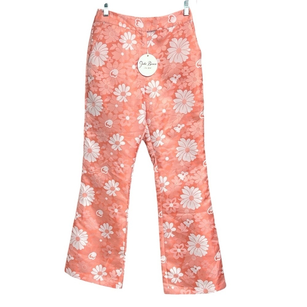 Julie Brown Floral Pants Orange